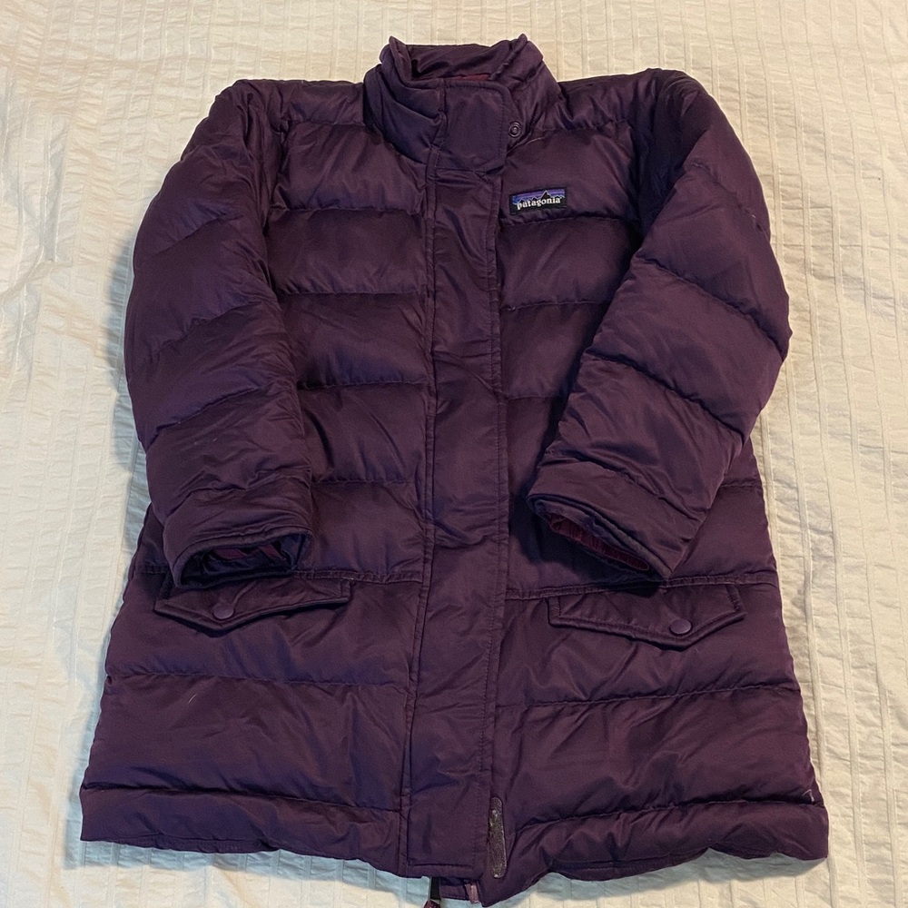 Patagonia Girls Deep Purple Puffer Jacket size XS 5-6